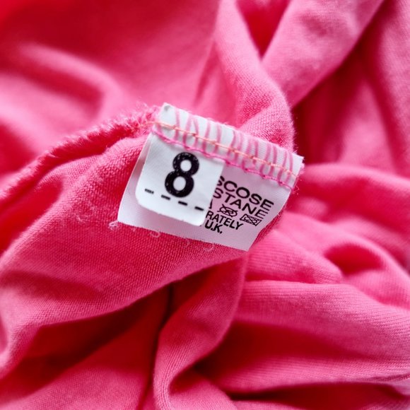 Y2k, pink halter tie maxi dress with deep plunge front UK 8 fits AU 6, 8, 10, 12 - Picture 5 of 7